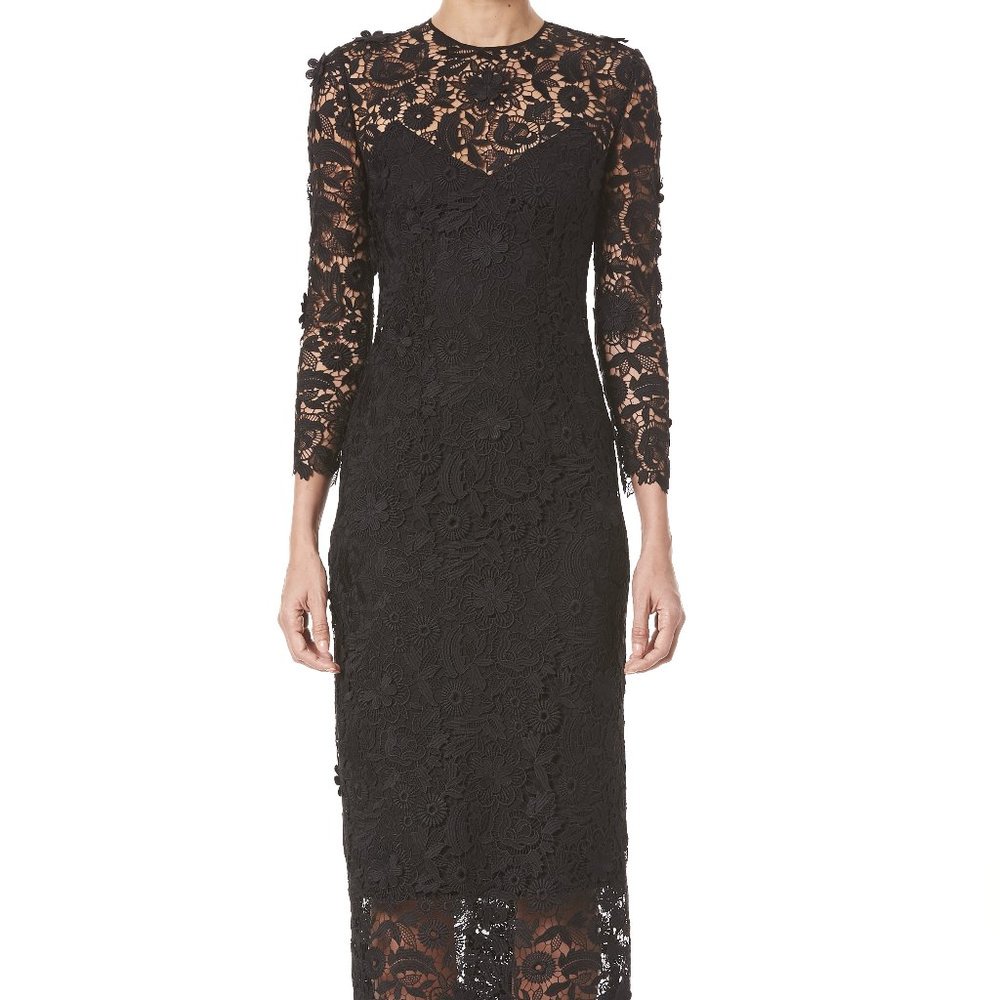 Carolina Herrera Women's Floral Lace Sheath Dress